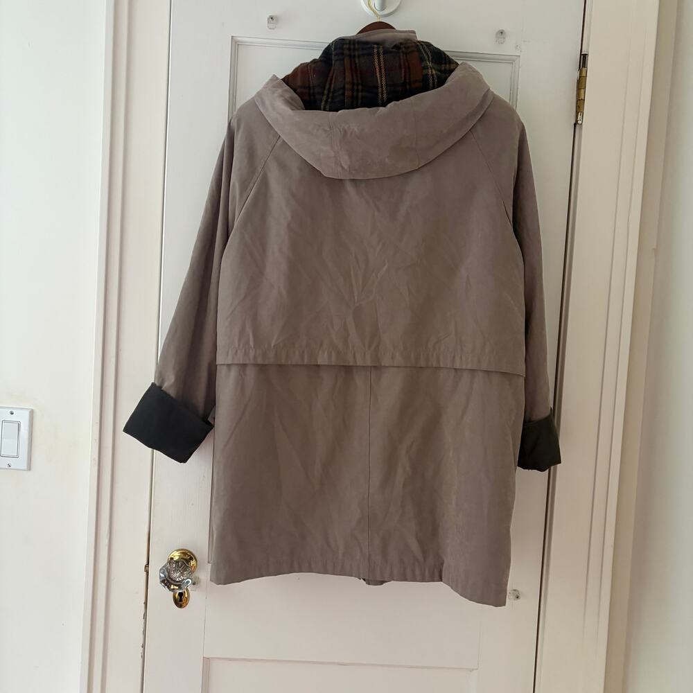 Liz Claiborne hooded utility anorak rain jacket Size L - Picture 3 of 12